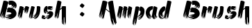 Ampad Brush English Font