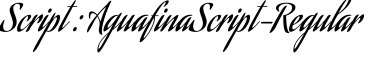 AguafinaScript-Regular English Font