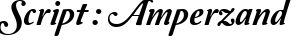 Amperzand English Font